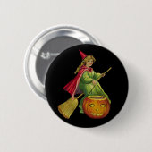 Flying Hexe Button (Vorne & Hinten)