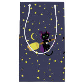 Flying Hexe Cat Kleine Geschenktüte (Vorderseite)