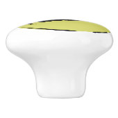 Flying Hexe, die auf einem Zimmer reitet, Full Moo Keramikknauf (Seitenansicht)