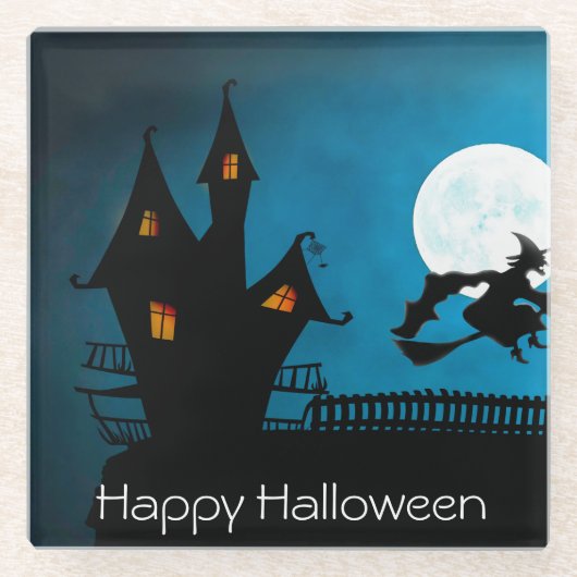 Flying Hexe Glasuntersetzer (Vorderseite)