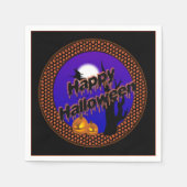 Flying Hexe Halloween Napkins Serviette (Vorderseite)