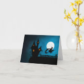 Flying Hexe Karte (Gelbe Blume)