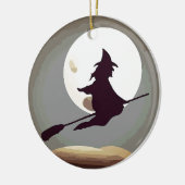 Flying Hexe Keramikornament (Links)