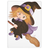 Flying Hexe Klemmbrett (Rückseite)