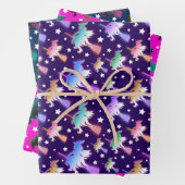 Flying Hexe-Packpapier-Set Geschenkpapier Set (Beispiel)