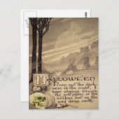 Flying Hexe Postkarte (Vorne/Hinten)