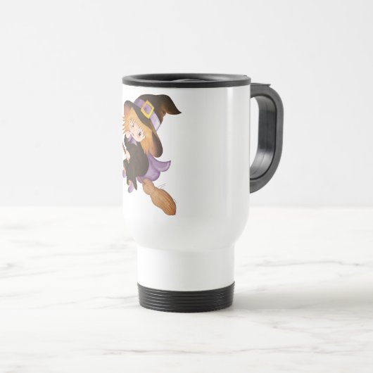 Flying Hexe Reisebecher (VorderseiteRechts)