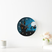 Flying Hexe Runde Wanduhr (Zuhause)