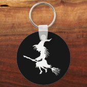 Flying Hexe-Schlüsselanhänger Schlüsselanhänger (Vorderseite)