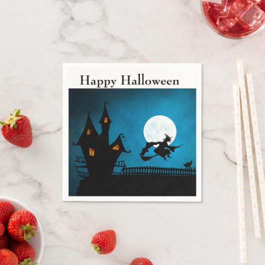 Flying Hexe Serviette (Beispiel)