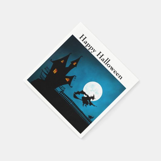 Flying Hexe Serviette (Ecke)