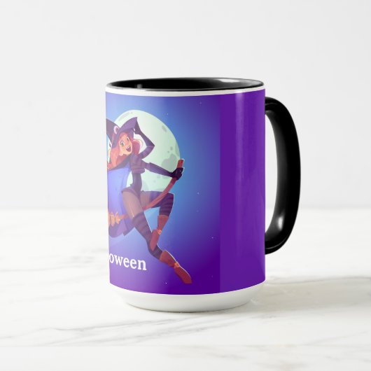 Flying Hexe Tasse (VorderseiteRechts)
