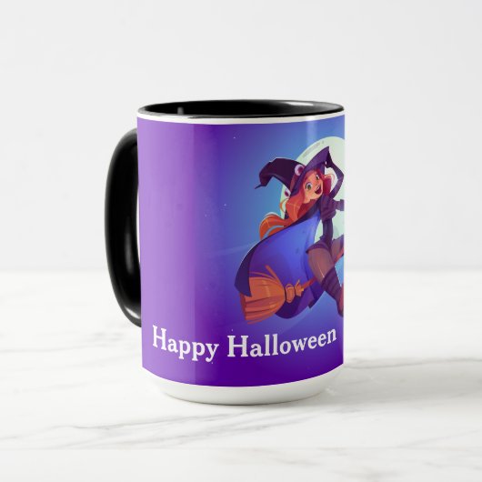 Flying Hexe Tasse (Vorderseite Links)