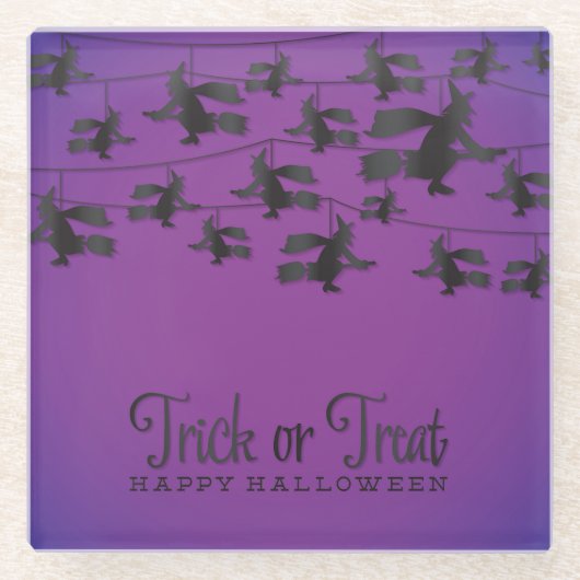 Flying-Hexenkette Glasuntersetzer (Vorderseite)