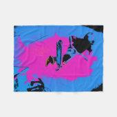 Flying High Air Stunt Scooter Fleece Blanket (Vorderseite (Horizontal))