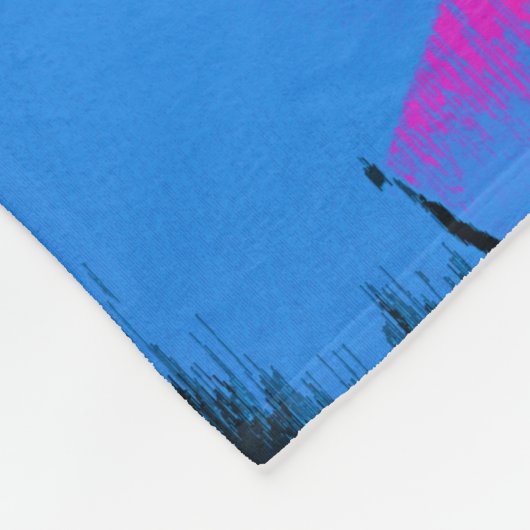 Flying High Air Stunt Scooter Fleece Blanket (Ecke)