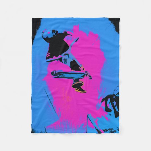 Flying High Air Stunt Scooter Fleece Blanket (Vorderseite)