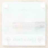 Flying High at Low Tide Glasuntersetzer (Rückseite)