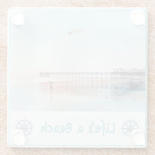 Flying High at Low Tide Glasuntersetzer (Rückseite)