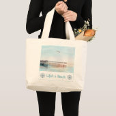 Flying High at Low Tide Tote Bag Jumbo Stoffbeutel (Vorderseite (Produkt))