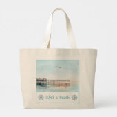 Flying High at Low Tide Tote Bag Jumbo Stoffbeutel (Rückseite)