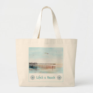 Flying High at Low Tide Tote Bag Jumbo Stoffbeutel