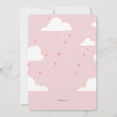 Flying High-Bunny-Baby-Dusche Einladung (Rückseite)