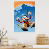 Flying High Paramotor Poster (Küche)