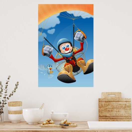 Flying High Paramotor Poster (Küche)