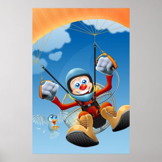 Flying High Paramotor Poster (Vorne)