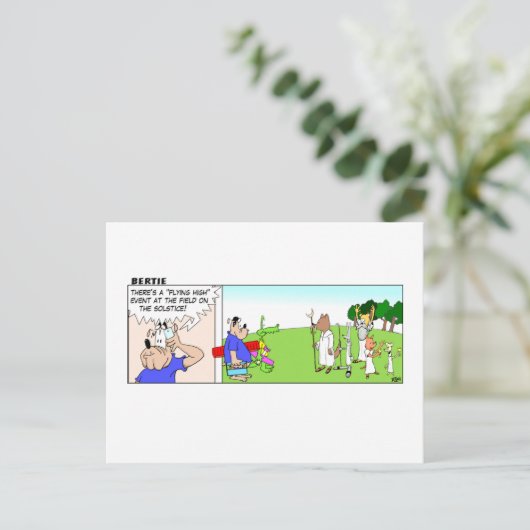 Flying High Postkarte (Stehend Vorderseite)