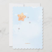 Flying High Whimsical Birthday Party Einladung (Rückseite)