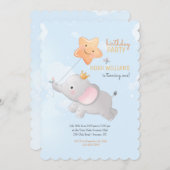 Flying High Whimsical Birthday Party Einladung (Vorne/Hinten)