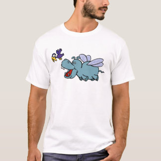 Flying Hippo & Bird T-Shirt