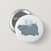Flying Hippo Button (Vorne & Hinten)