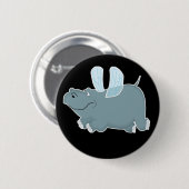 Flying Hippo Button (Vorne & Hinten)