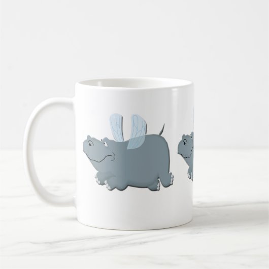 Flying Hippo Kaffeetasse (Links)