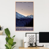 Flying Hoch über Berchtesgaden Poster (Heimbüro)