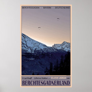 Flying Hoch über Berchtesgaden Poster