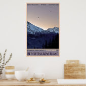 Flying Hoch über Berchtesgaden Poster (Küche)