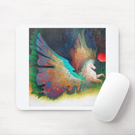 Flying Horse Mousepad (Mit Mouse)