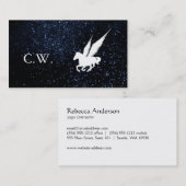 Flying Horse / Night Sky Visitenkarte (Vorne/Hinten)