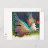 Flying Horse Postkarte (Vorne/Hinten)