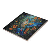 Flying Humming Bird farbenfroh gesteinigtes Glas Fliese (Seite)