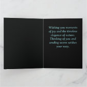 Flying Humming Bird farbenfroh gesteinigtes Glas Karte (Innenseite)