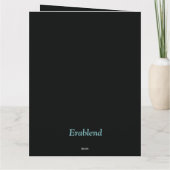 Flying Humming Bird farbenfroh gesteinigtes Glas Karte (Rückseite)