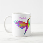 Flying Hummingbird Individuelle Name Tasse (Links)
