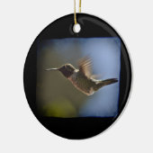 Flying Hummingbird Keramikornament (Links)