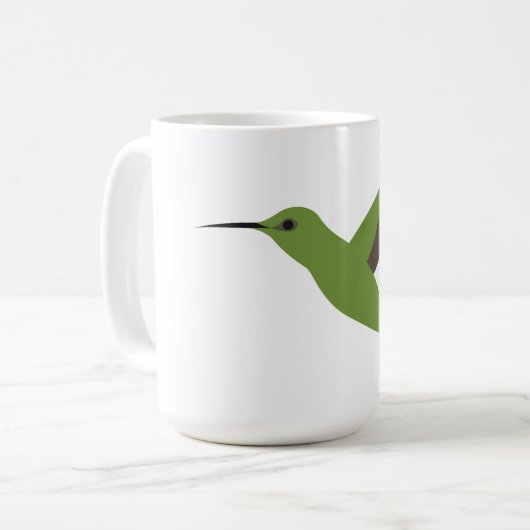 Flying Hummingbird-Tasse Kaffeetasse (Vorderseite Links)
