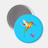 Flying Hummingbirds Magnet (Vorderseite/Rückseite)